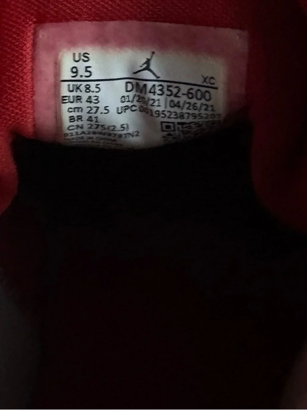 Air Jordan 1 Mid SE Denim Red DM4352-600 Men's  size 9.5